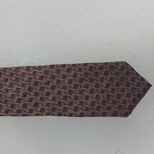 Mens Silk Tie Graphic Cocktail Collection Purple Gold Green